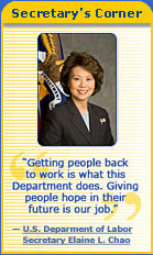 Secretary of Labor Elaine L. Chao