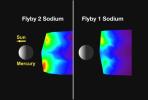 Comparing Mercury’s Exosphere between Two Flybys