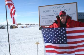 Randy at the South Pole