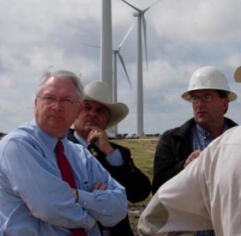 Randy visits a wind farm to lean about renewable energy