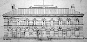 elevation drawing of the Denver Mint