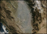 Haze over Southern California