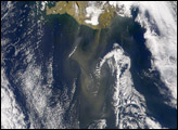 Dust Storm Off Southern Coast of Iceland
