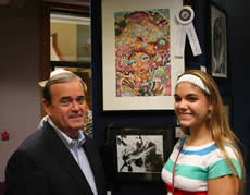 Katie Waddel with Congressman Costello