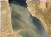 Dust Storm over the Red Sea