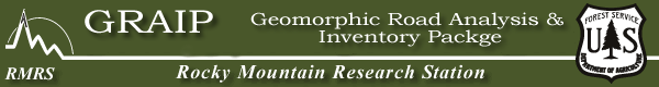 GRAIP - Geomorphic Road Analysis & Inventory Package