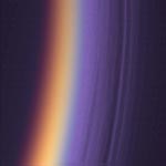 ultraviolet image showing haze over Titan