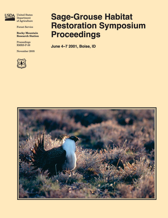 Sage-grouse Habitat Restoration Symposium - Proceedings