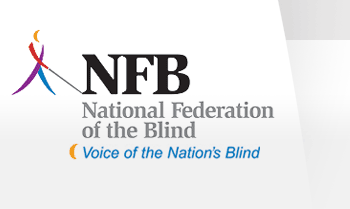 NFB logo and tagline - Voice of the Nation's Blind