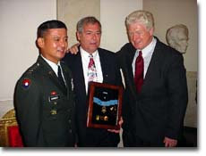 Rep. Moran attending ceremony with Army Chief of Staff Eric Shineski and Steve Versace, brother of Rocky Versace, Vietnam Veteran from Alexandria who received posthumous Medal of Honor.