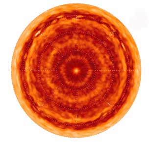 hot spot on Saturn's north pole and the mysterious hexagon that encircles the pole