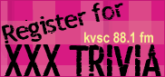 Register for the Feb. 13-15 XXX Trivia, KVSC's 30th annual trivia contest
