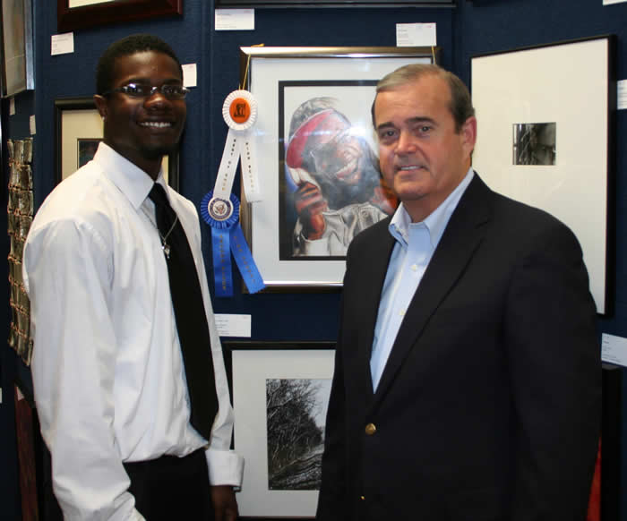 Shyron Bolden with Congressman Costello