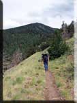 [photo] Weatherford Trail hiking toward Fremont Peak