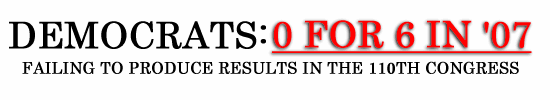 Democrats Failing to Produce Results in the 110th Congress