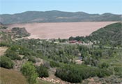 photo: Jordanelle Dam view from below