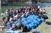 interactive image:  Lake Berryessa Cleanup; click for larger photo