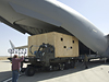 SOFIA primary mirror assembly is loaded onto an Air Force C-17.