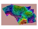 Contour Map of Mars' Surface Beside Phoenix