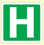 Green hospital logo