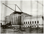 1934 photo of the Supreme Court Building taken during construction before pediment and roof are completed.