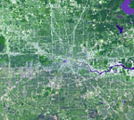 Map of the Houston area