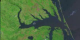 Zoom down to the Pamlico River in North Carolina, from Landsat imagery taken on July 6, 1999.