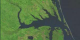 Zoom down to the Pamlico River in North Carolina, from Landsat imagery taken on September 23, 1999.