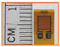 Photo of Vishay Micro-Measuremetns, Inc.'s temperature sensor, used in NETL's single-sided technique