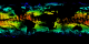 Four days of accumulating Aqua MODIS sea surface temperature swaths during the period of Hurricane Katrina, from August 27, 2005 through August 30, 2005.