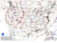 Latest United States (CONUS) surface analysis with observations