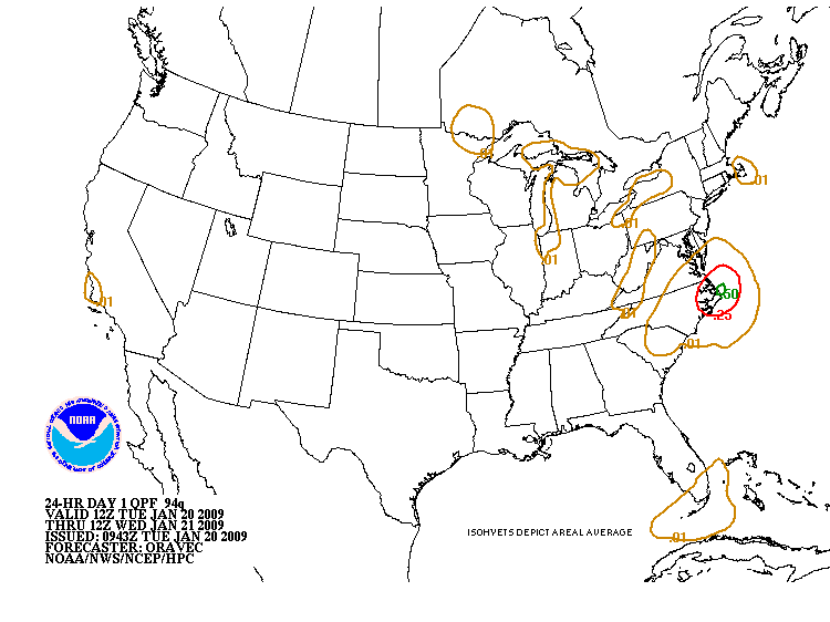 24-Hr Day 1 QPF