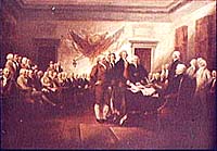 Declaration of Independence, by Trumbull