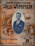 Cover of sheet music 'Can You Tame Wild Wimmen'