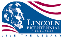 Logo for Linconl's Bicentennial celebration webpage