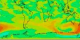 Error Correlation between a material particle and all other grid points for September 6, 1992 to September 14, 1992 derived from CLAES and the GEOS-DAS