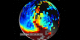 View of the electron enhancement plume across the northeastern U.S. and up through Canada.