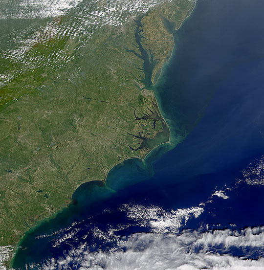 SeaWiFS Views Sediment Along Atlantic Coast
