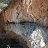 Photo of soil layer containing nanodiamonds.