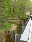 Location 21 - Looking at upstream embankment of Zeitler Road bridge at Gravelly Run