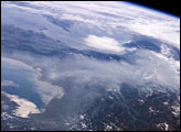 Haze in the Po River Valley, Italy 