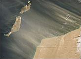 Dust over the Canary Islands