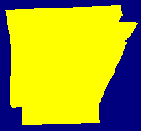 Image of the state of Arkansas