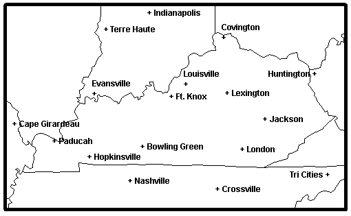 Map of Terminal Aerodrome Forecasts