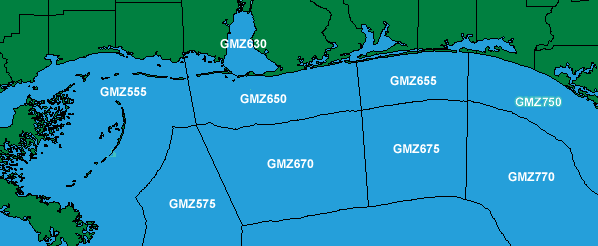 Marine Forecast Map