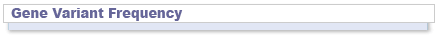 Gene Variant Frequency 