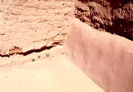 coving of adobe walls