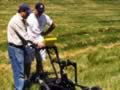 Mark and Aaron using the sensors and software of another ground penetrating radar system