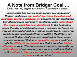 A note from Bridger Coal