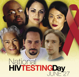Image of people from various race/ethnicities highlighting National HIV Testing Day.